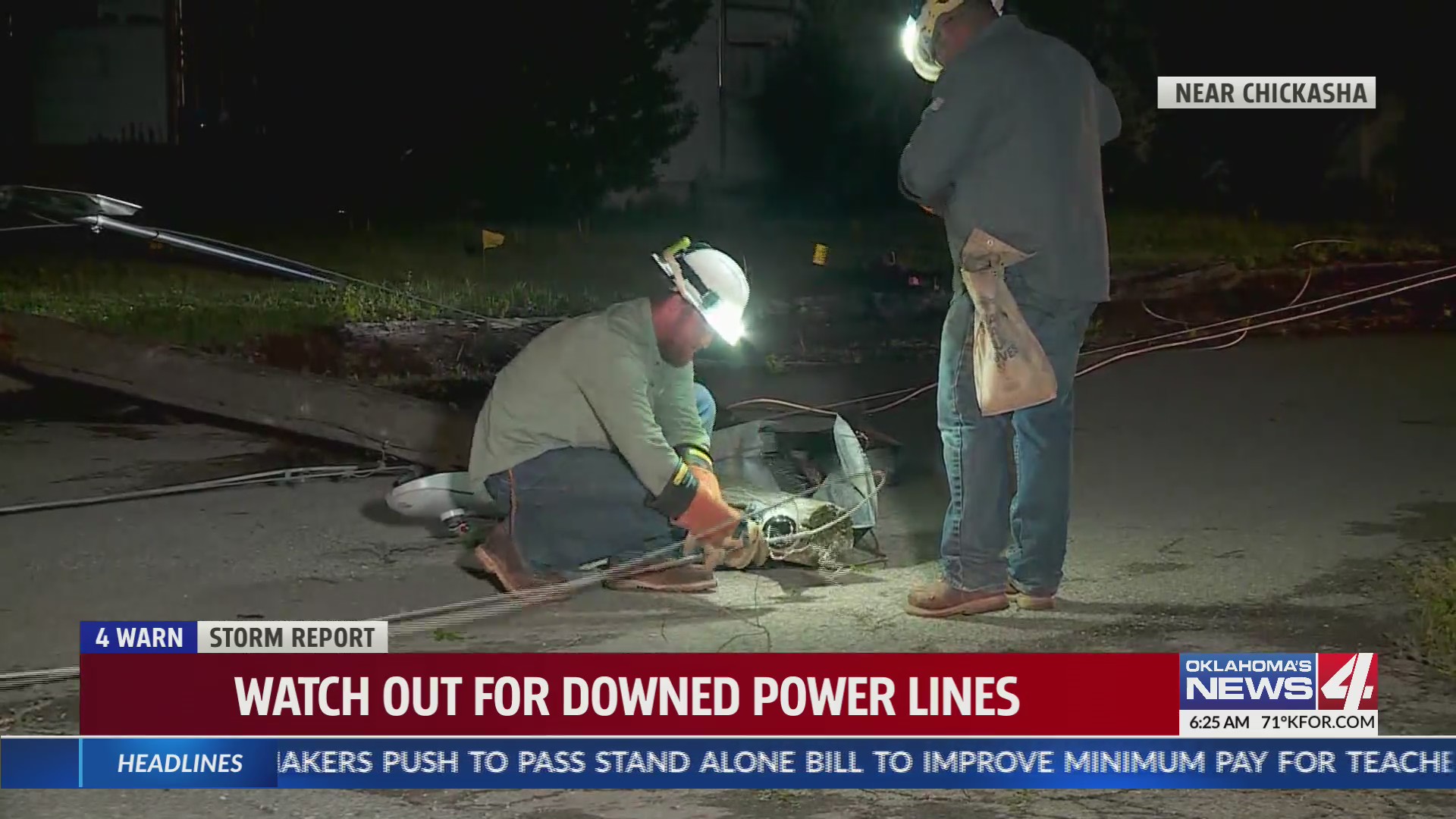 OG&E warns of downed power lines – KFOR.com Oklahoma City