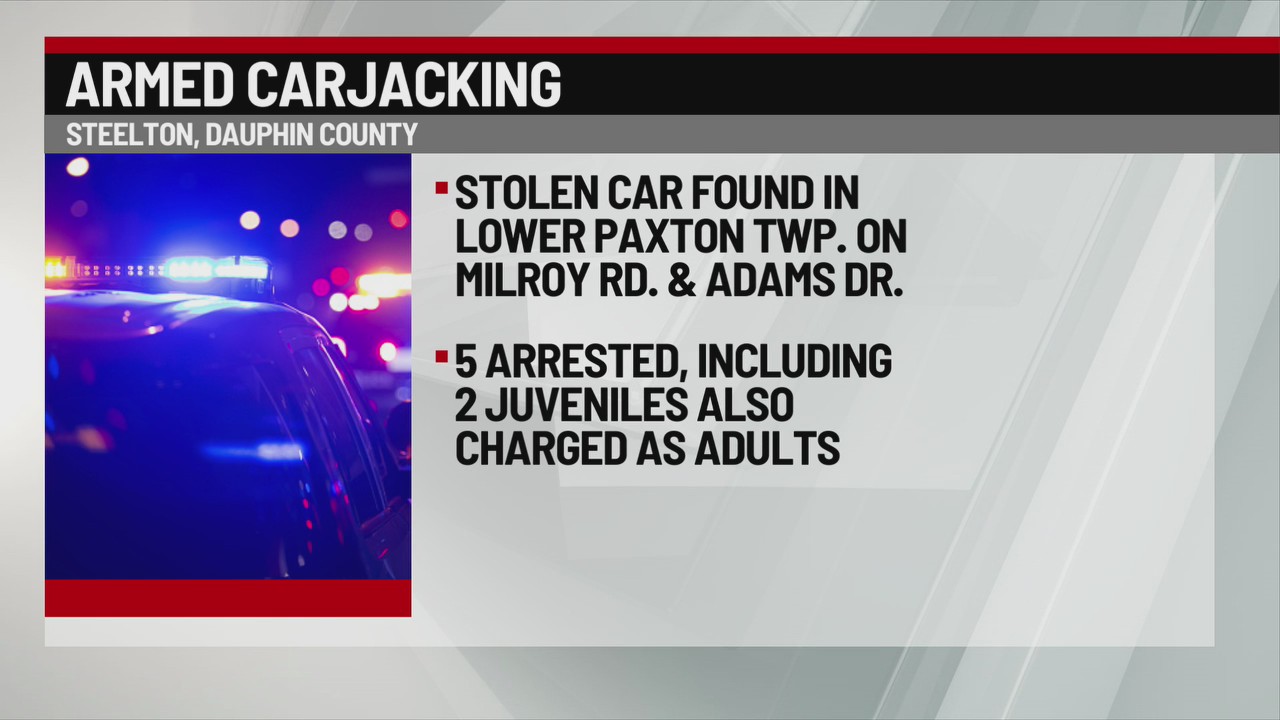 Dauphin County carjacking suspects arrested, officer injured while