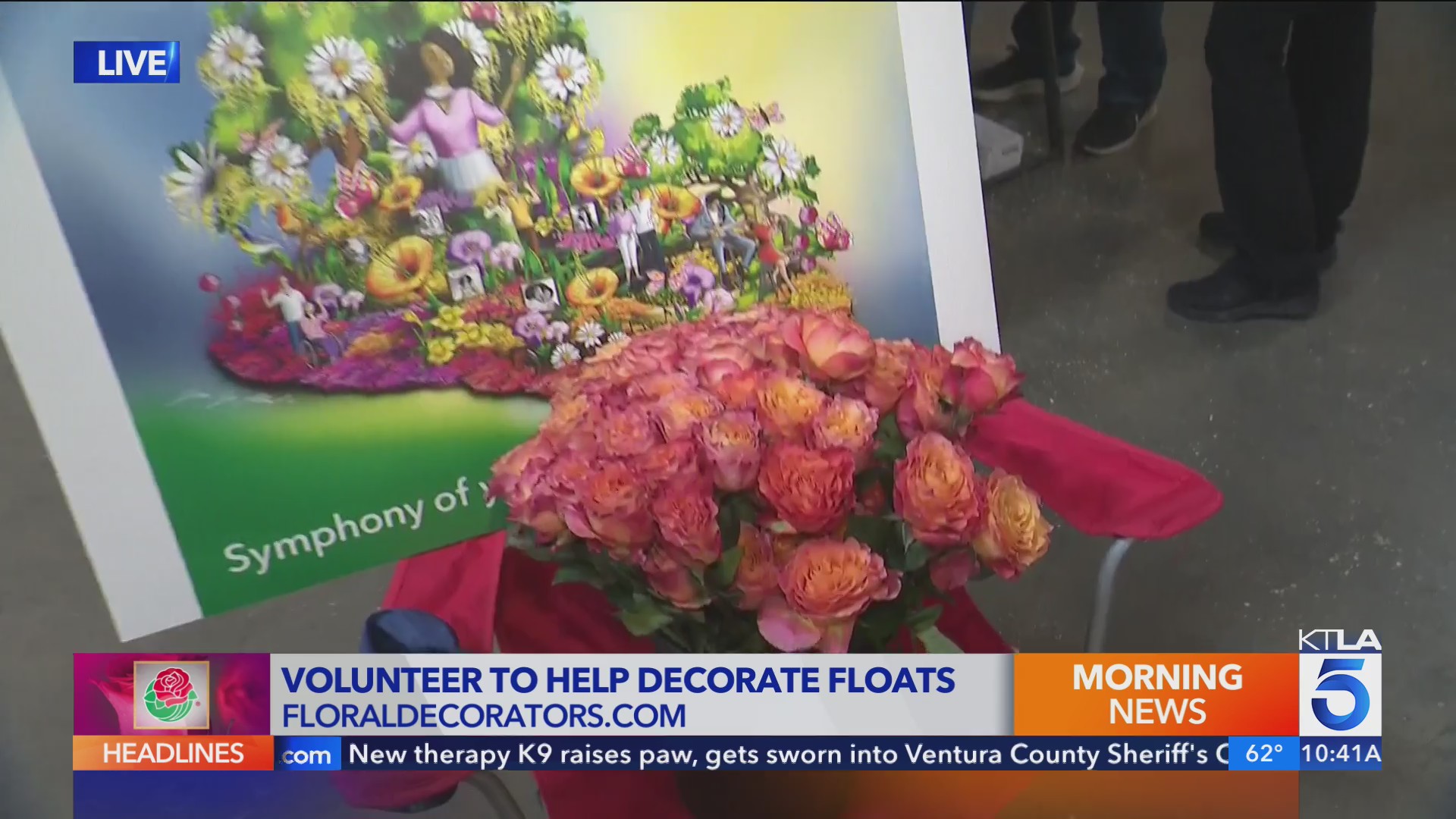 Rose Parade Float Preparation Fiesta Parade Floats Kaiser Permanente