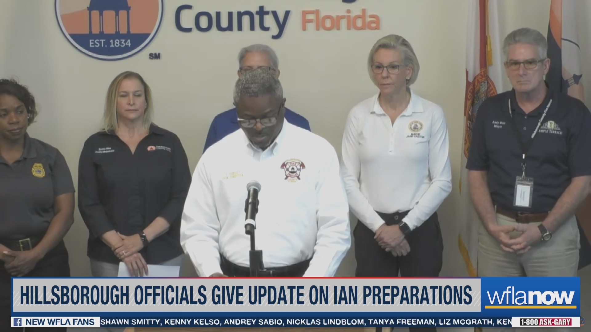 Hillsborough officials hold briefing on Tropical Storm Ian preparations ...