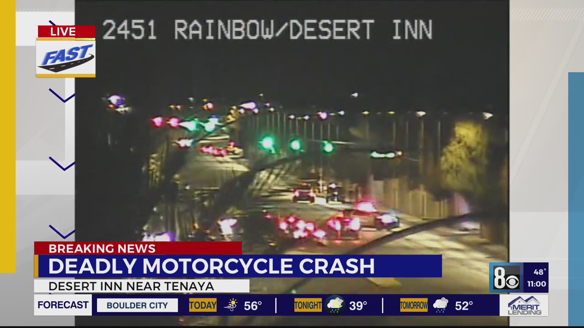 Deadly motorcycle crash shuts down traffic in southwest Las Vegas – KLAS