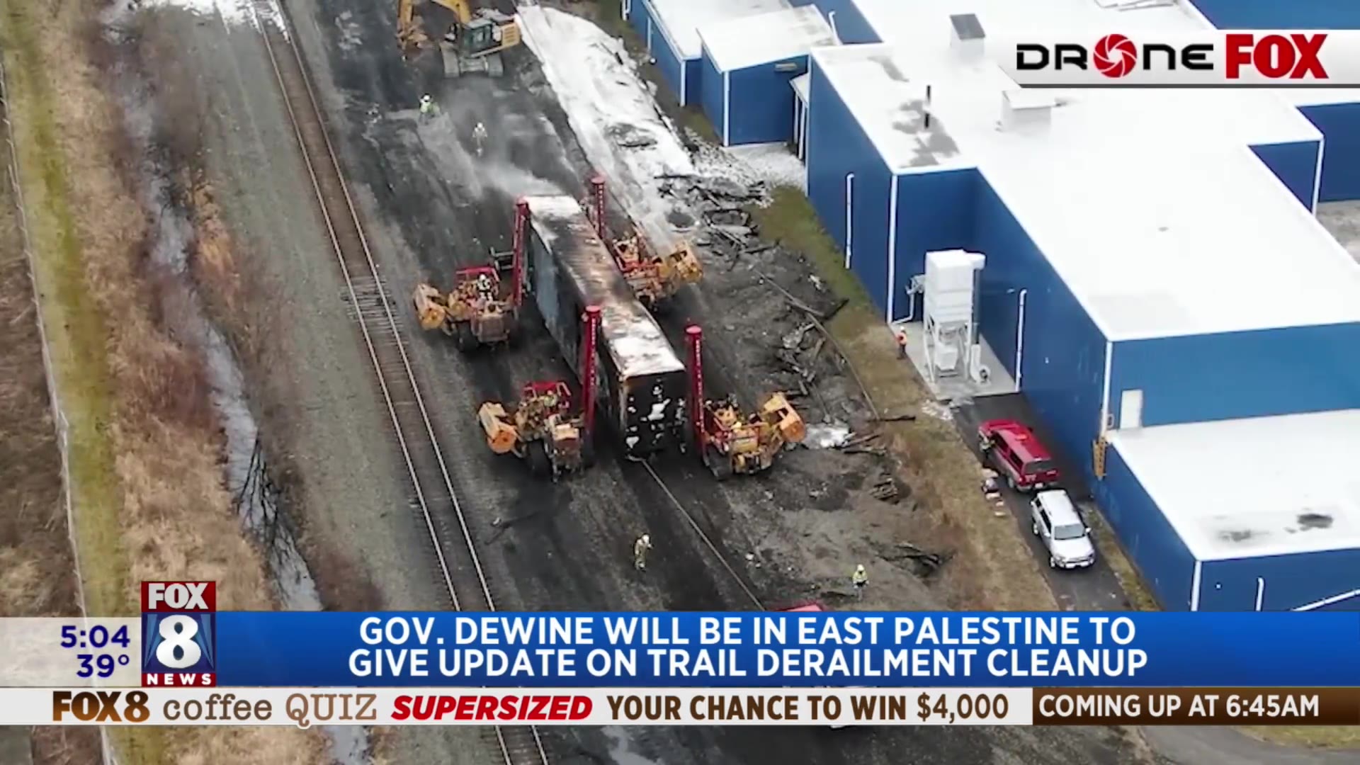 DeWine to give update in East Palestine on train derailment – Fox 8 ...