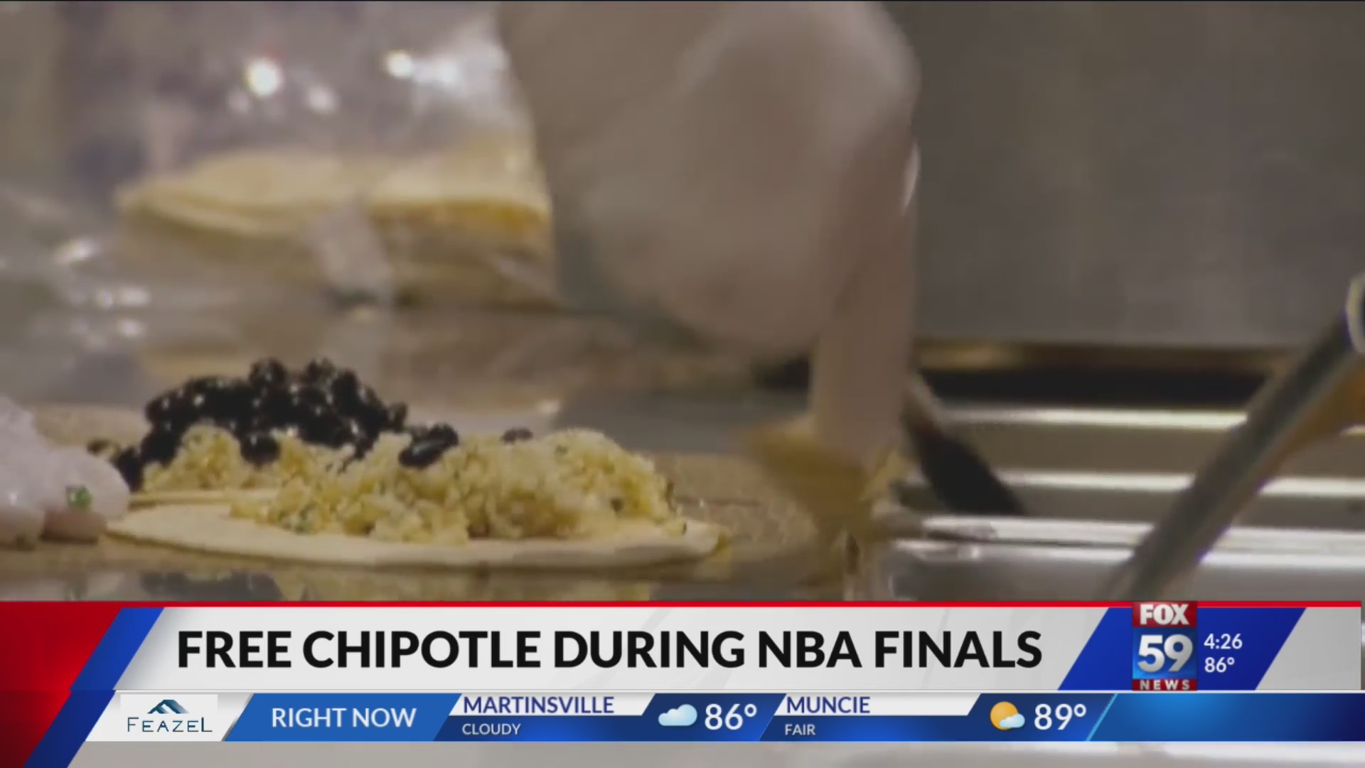 Chipotle giving away free food during NBA Finals Fox 59
