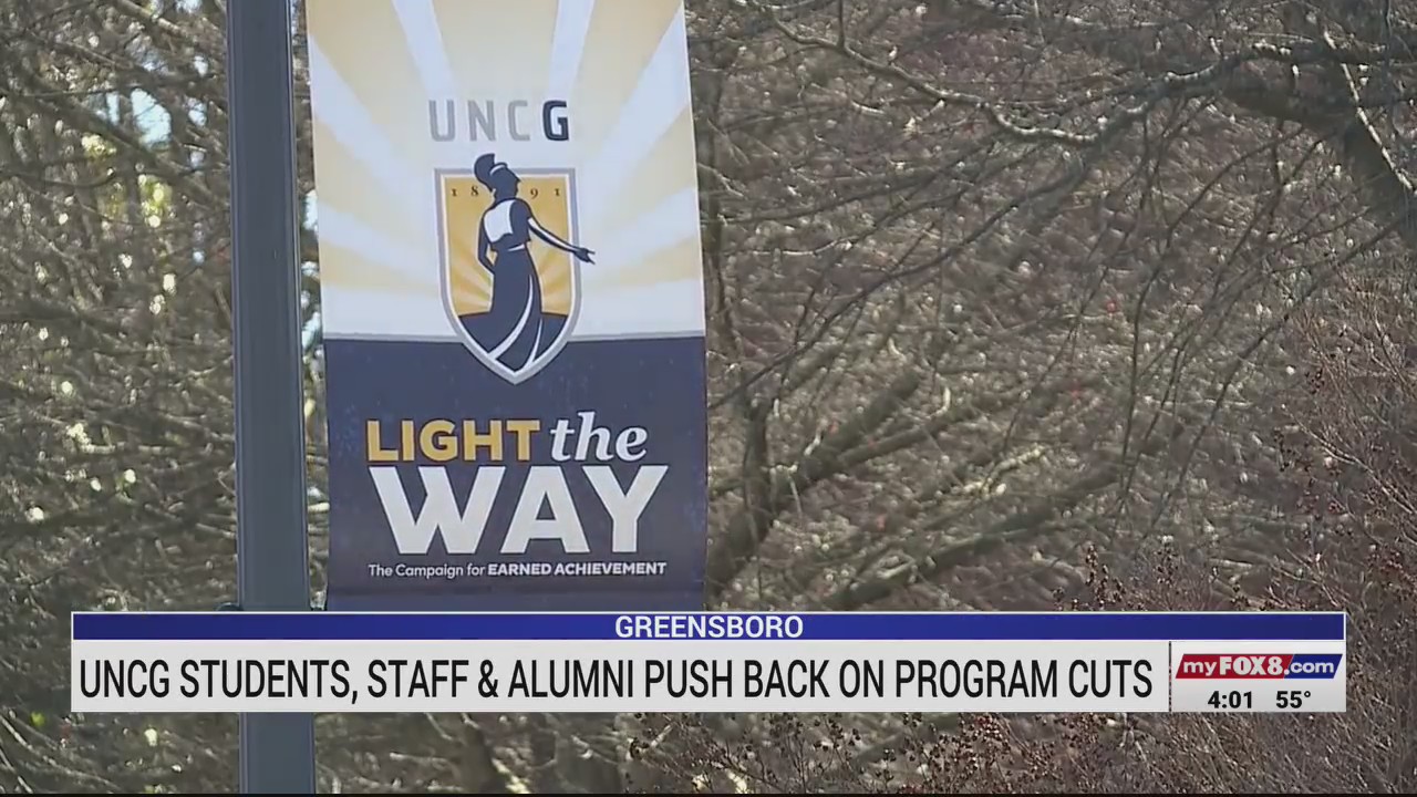 UNCG students, staff, alumni push back on program cuts – FOX8 WGHP