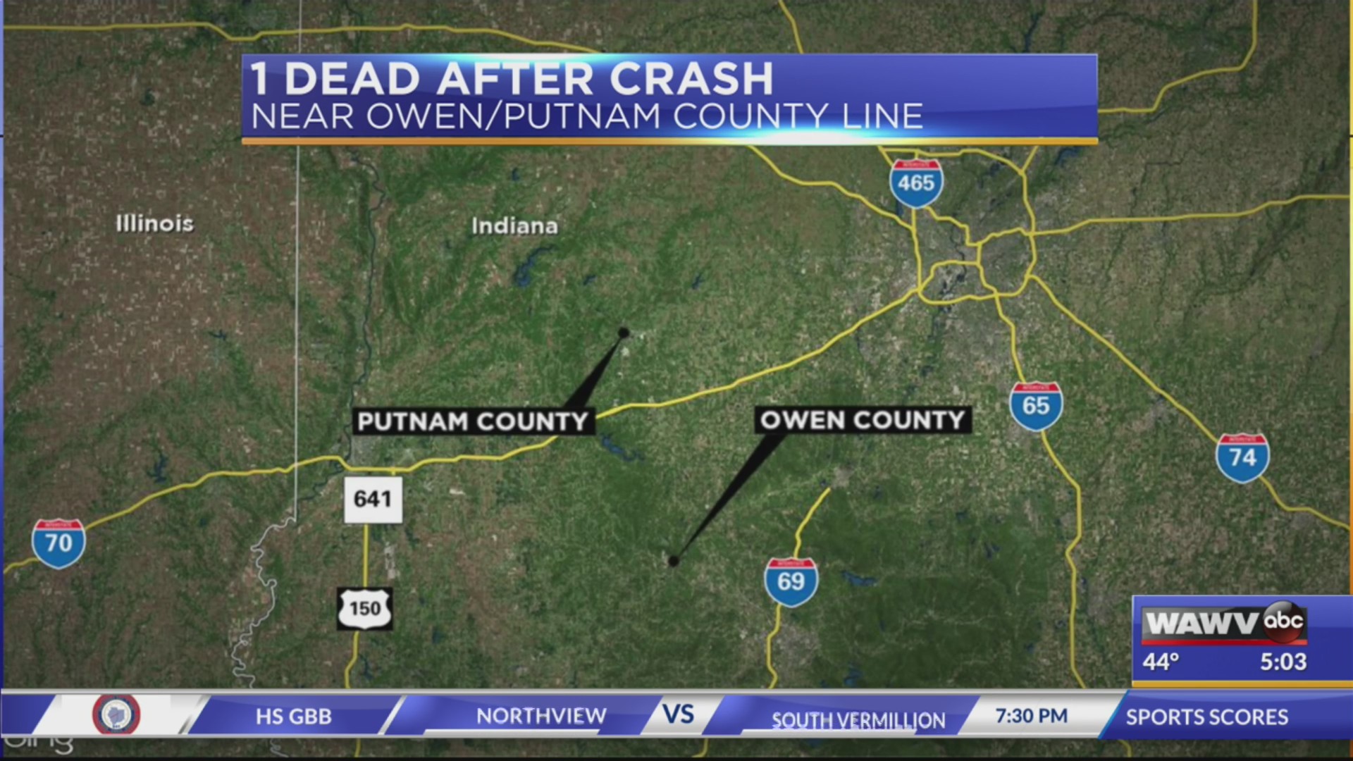 1 dead after crash on US 231 near Owen/Putnam county line ...