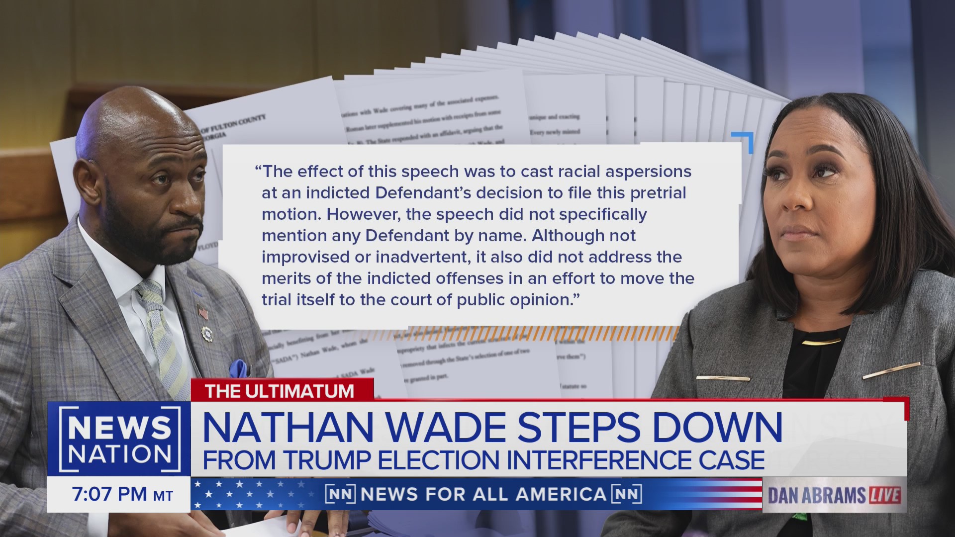 Nathan Wade steps down from Trump election interference case | Dan ...