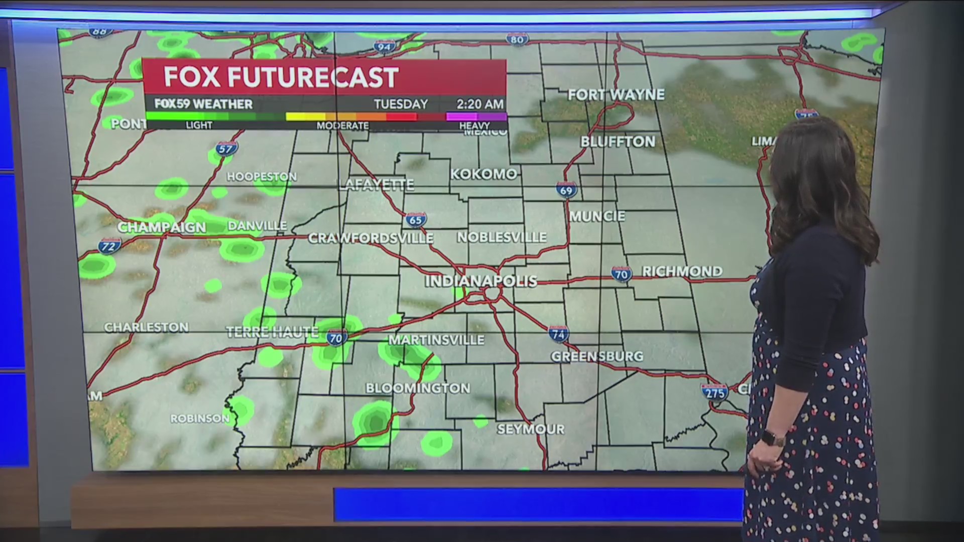 Widely scattered showers and storms today – Fox 59