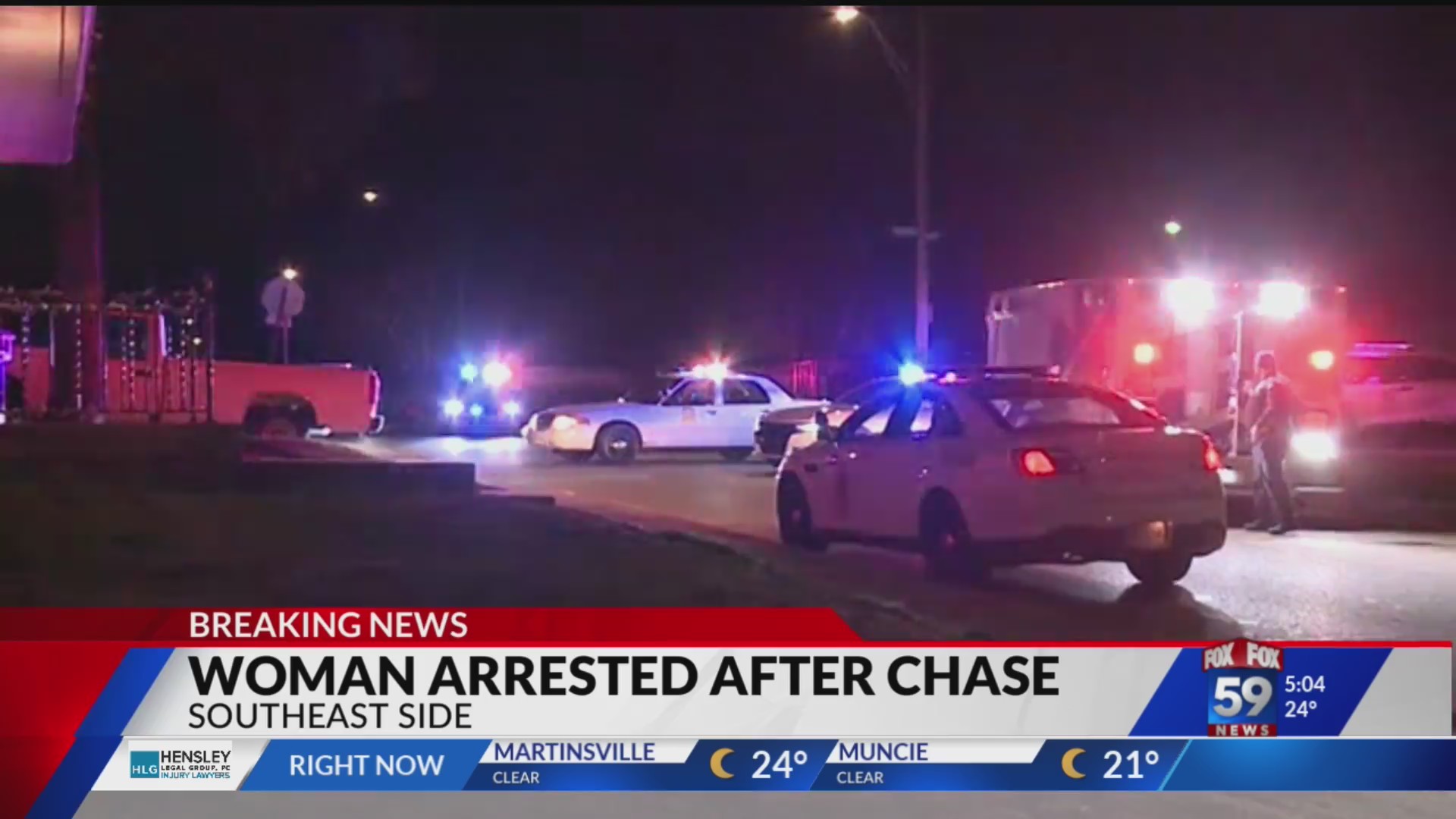 Woman arrested after chase on southeast side – Fox 59