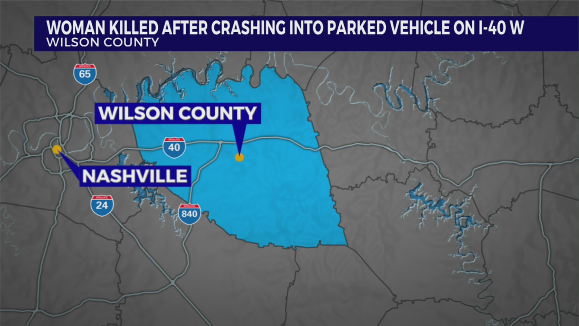 Woman killed after crashing into parked vehicle on I-40 – WKRN News 2