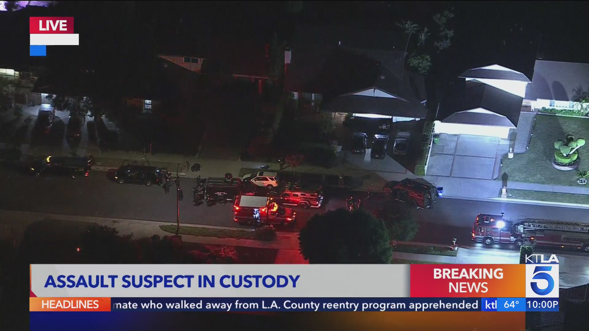 Barricaded suspect taken into custody after standoff in Porter Ranch – KTLA