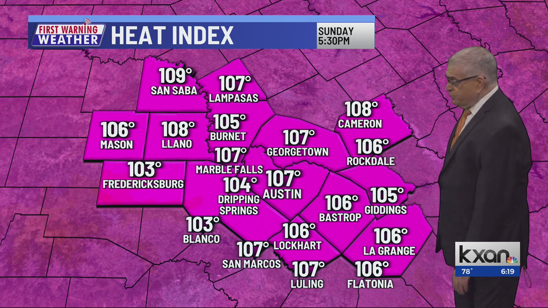 Sunday Morning First Warning Weather – KXAN Austin