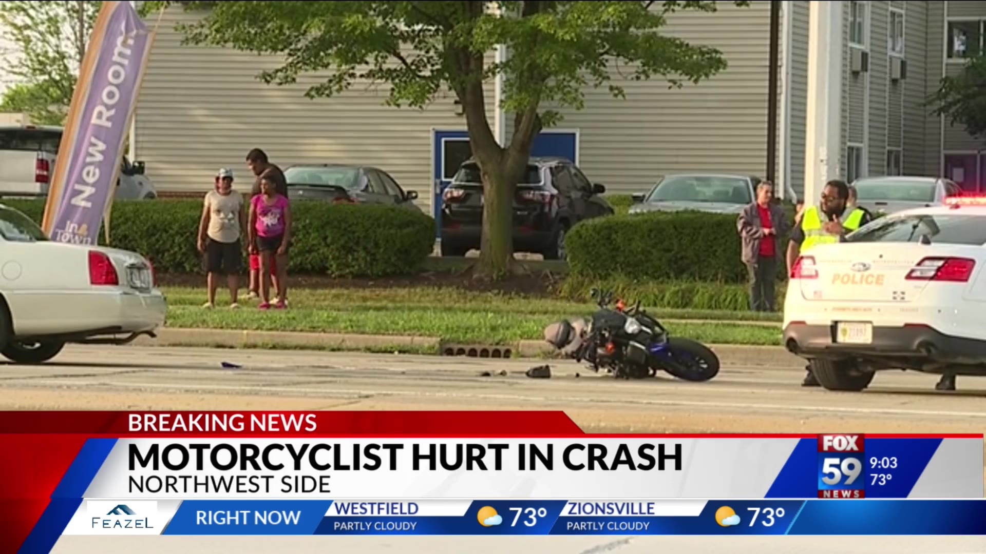 Person in critical condition after motorcycle crash Sunday morning – Fox 59