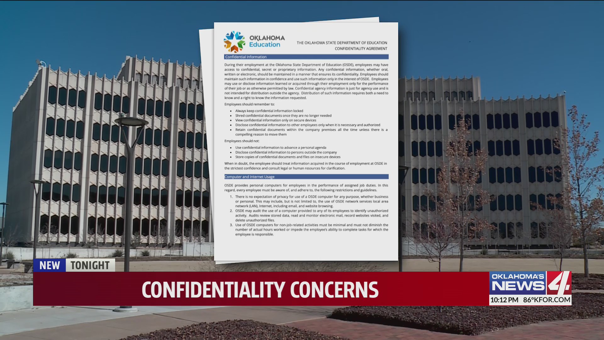 Confidentiality concerns Oklahoma City