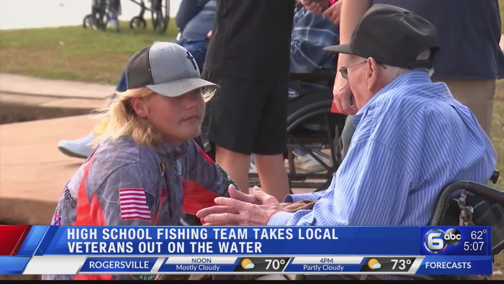 High school fishing team takes local veterans out on the water WATE 6 On Your Side