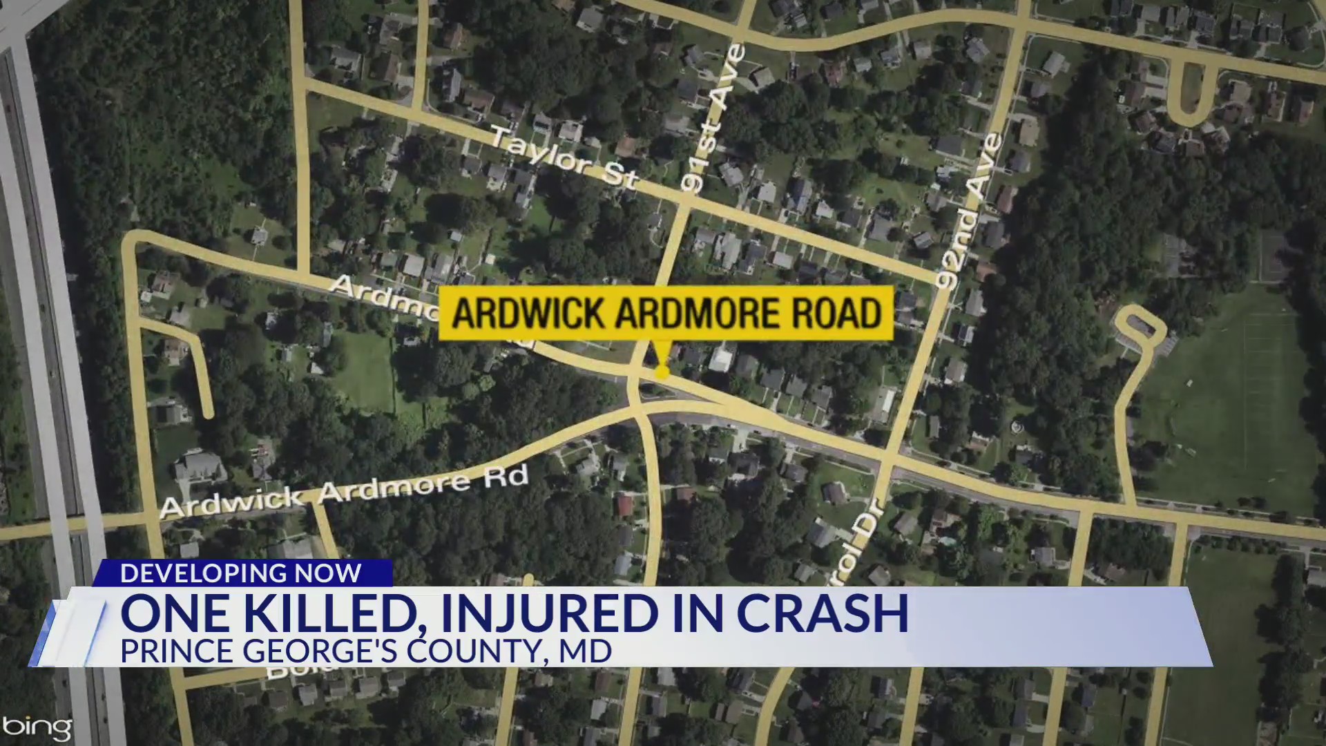 1 dead, 1 taken to hospital after fatal crash in Prince George’s County ...