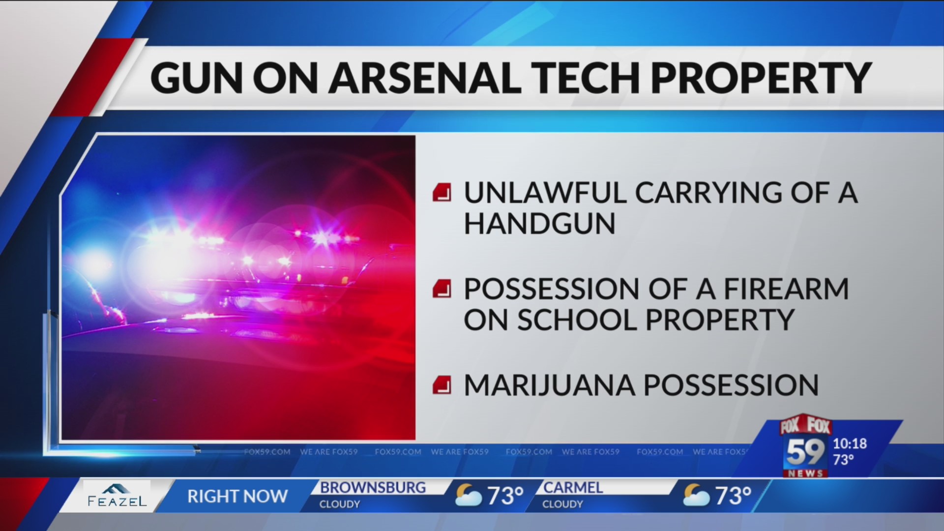 Armed man arrested for trespassing at Indianapolis high school – Fox 59