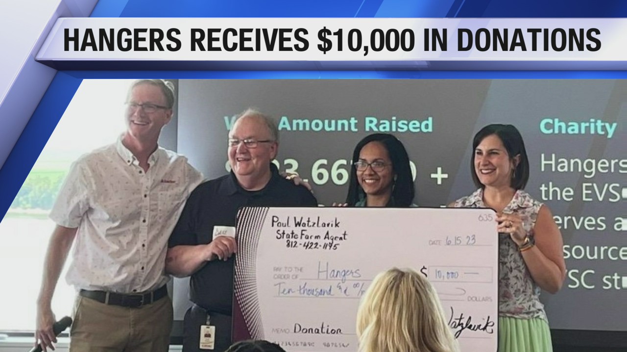 Hangers, an EVSC clothing source, gets 10K in donations Eyewitness