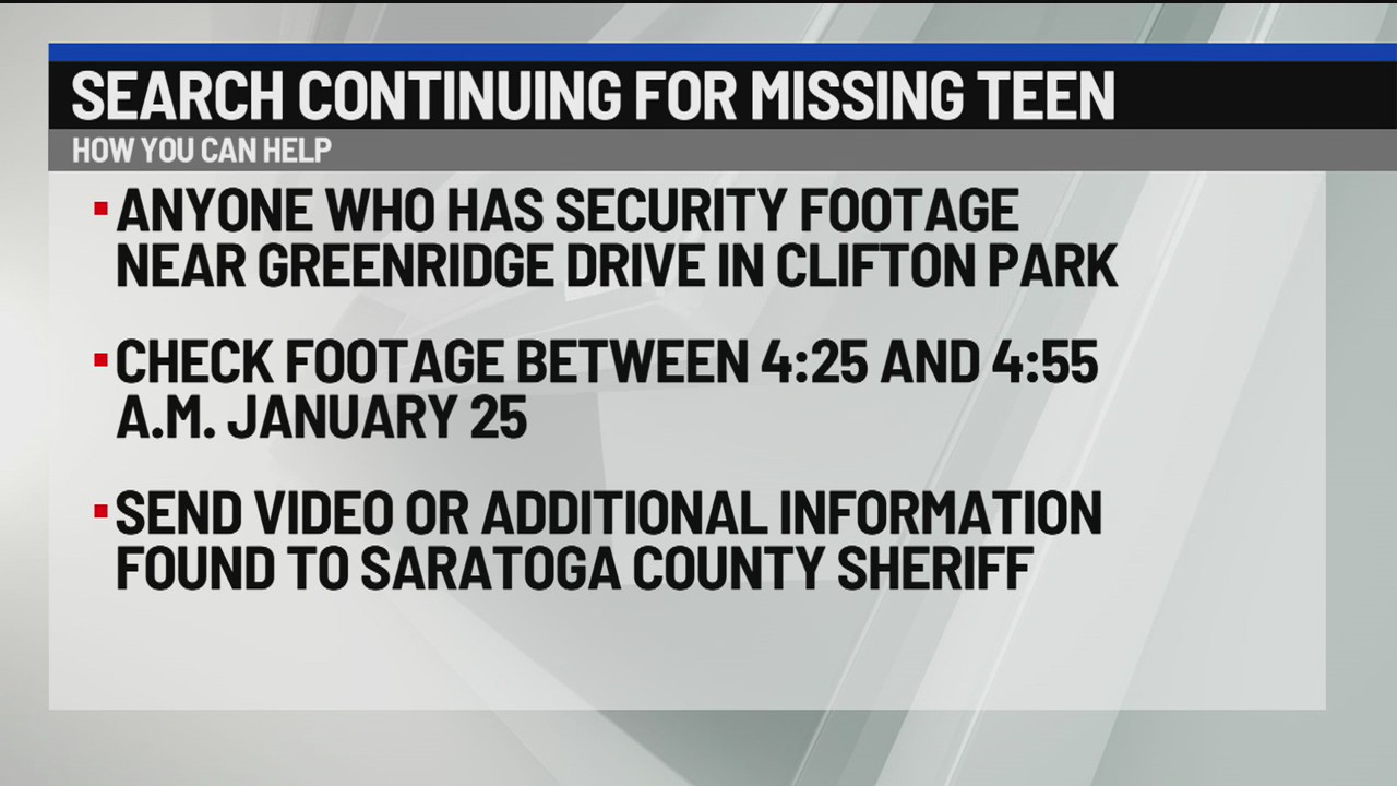 Search continues for teen missing out of Clifton Park – NEWS10 ABC
