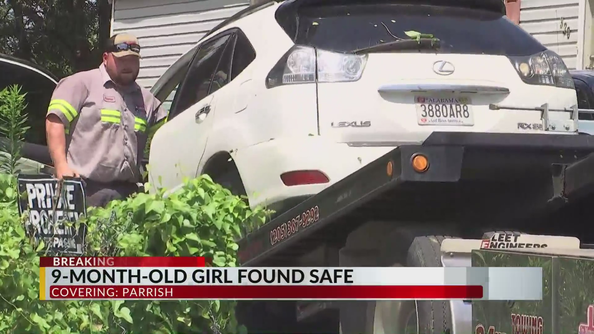 9-month-old Parrish girl found safe following Amber Alert – WKRN News 2