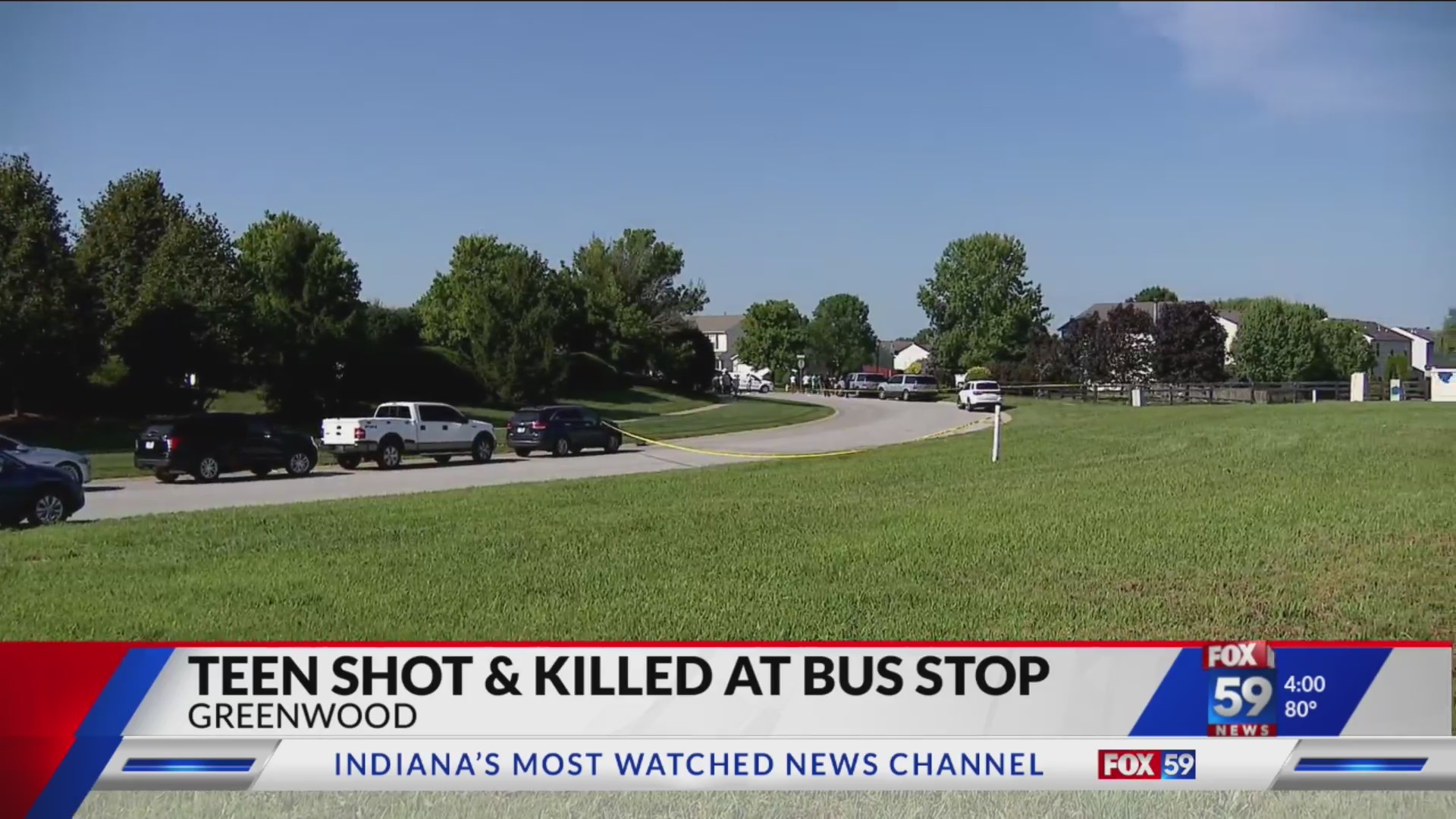 Indy area teen shot & killed at bus stop – Fox 59