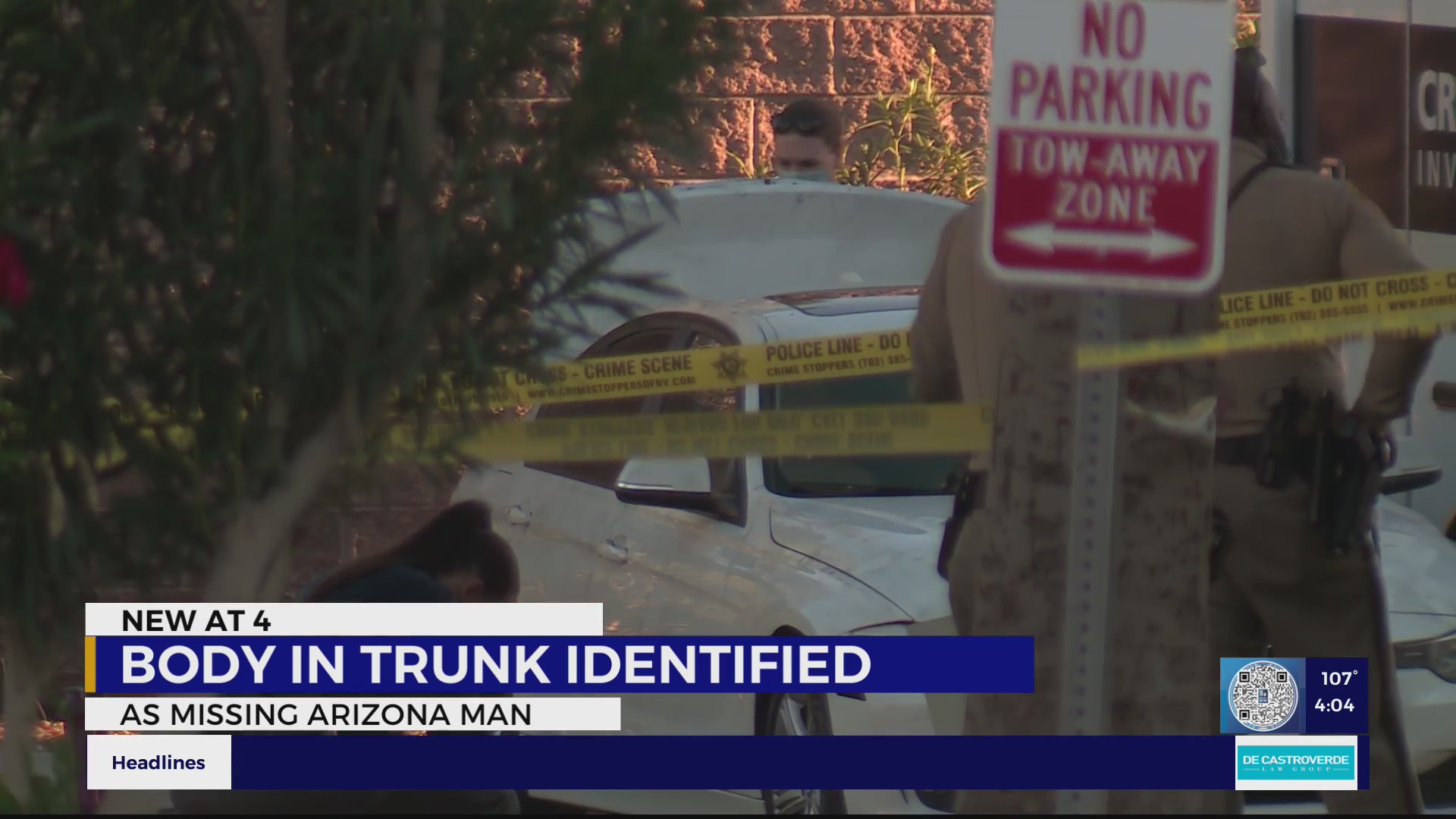 Body in trunk identified as missing Arizona man – KLAS