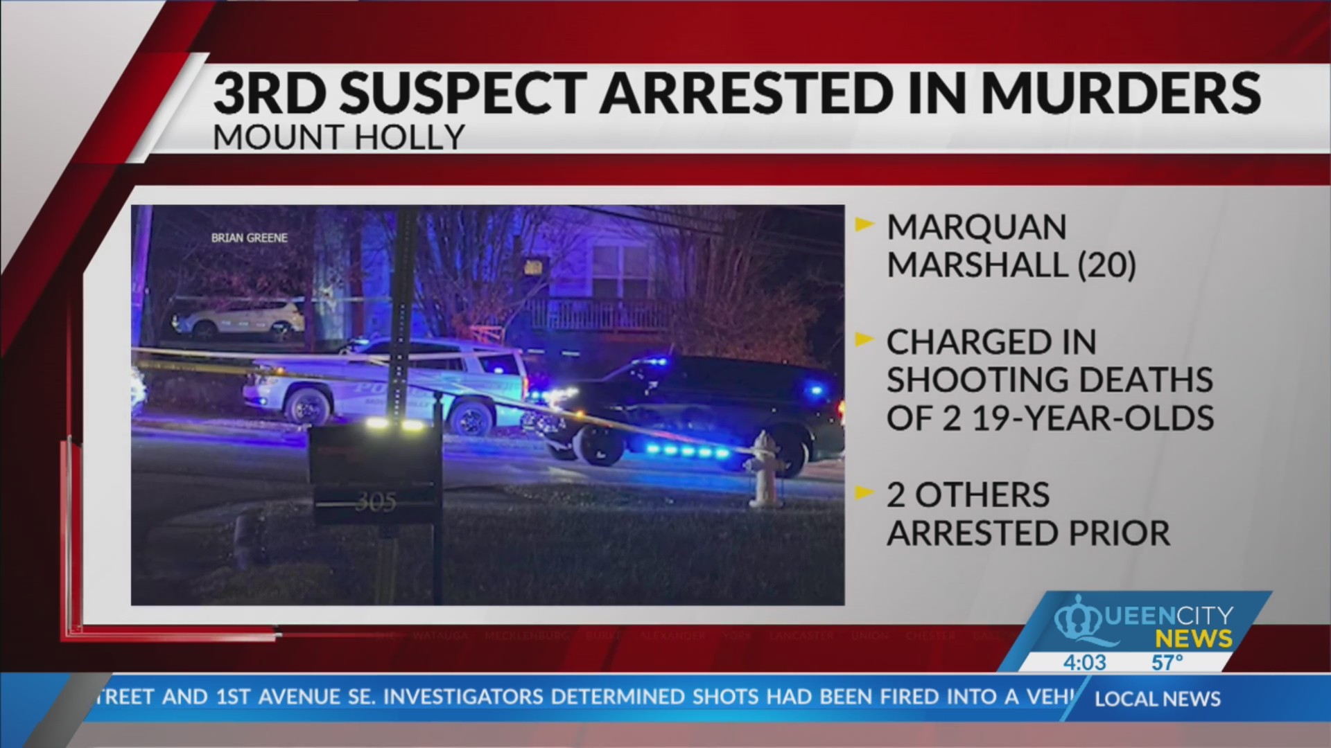 3rd arrest made in Mount Holly deadly double shooting – Queen City News
