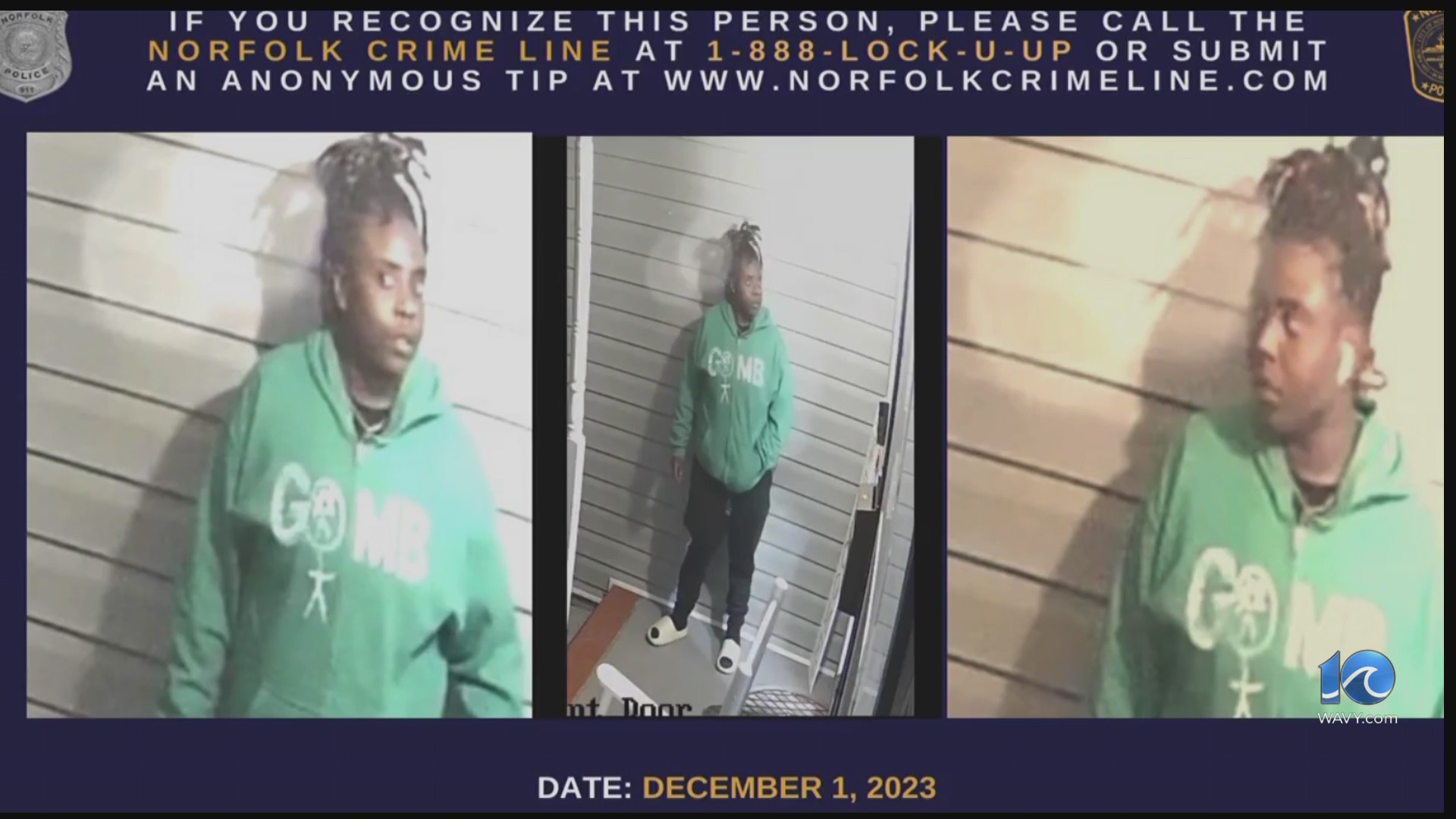 Norfolk police searching for residential burglary suspect – WAVY.com