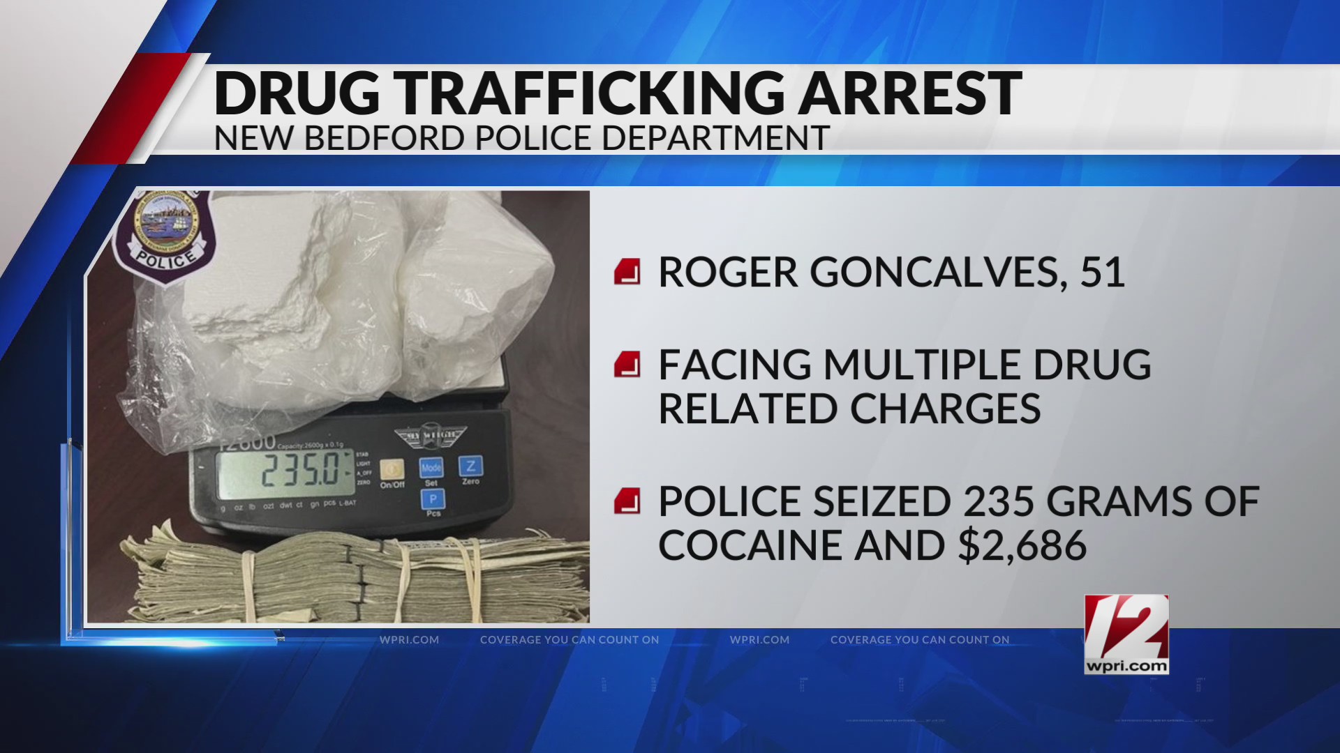 New Bedford man arrested on drug charges – WPRI.com
