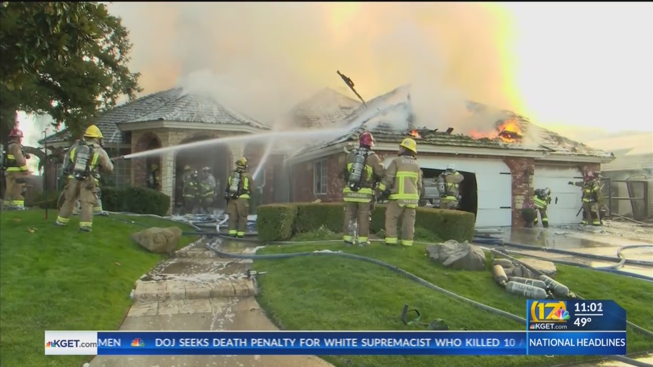 2 people evacuated after two-alarm fire engulfs northwest Bakersfield ...