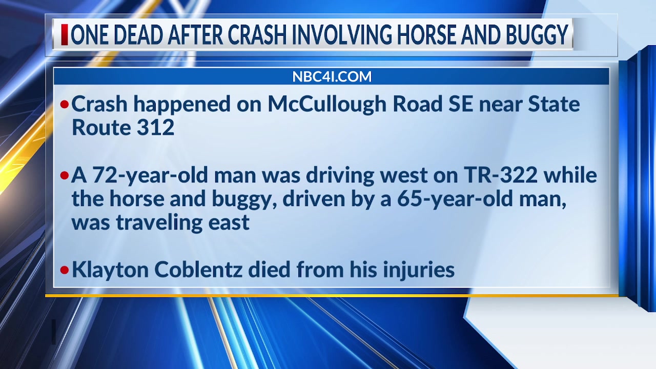 One dead after crash involving horse and buggy – NBC4 WCMH-TV