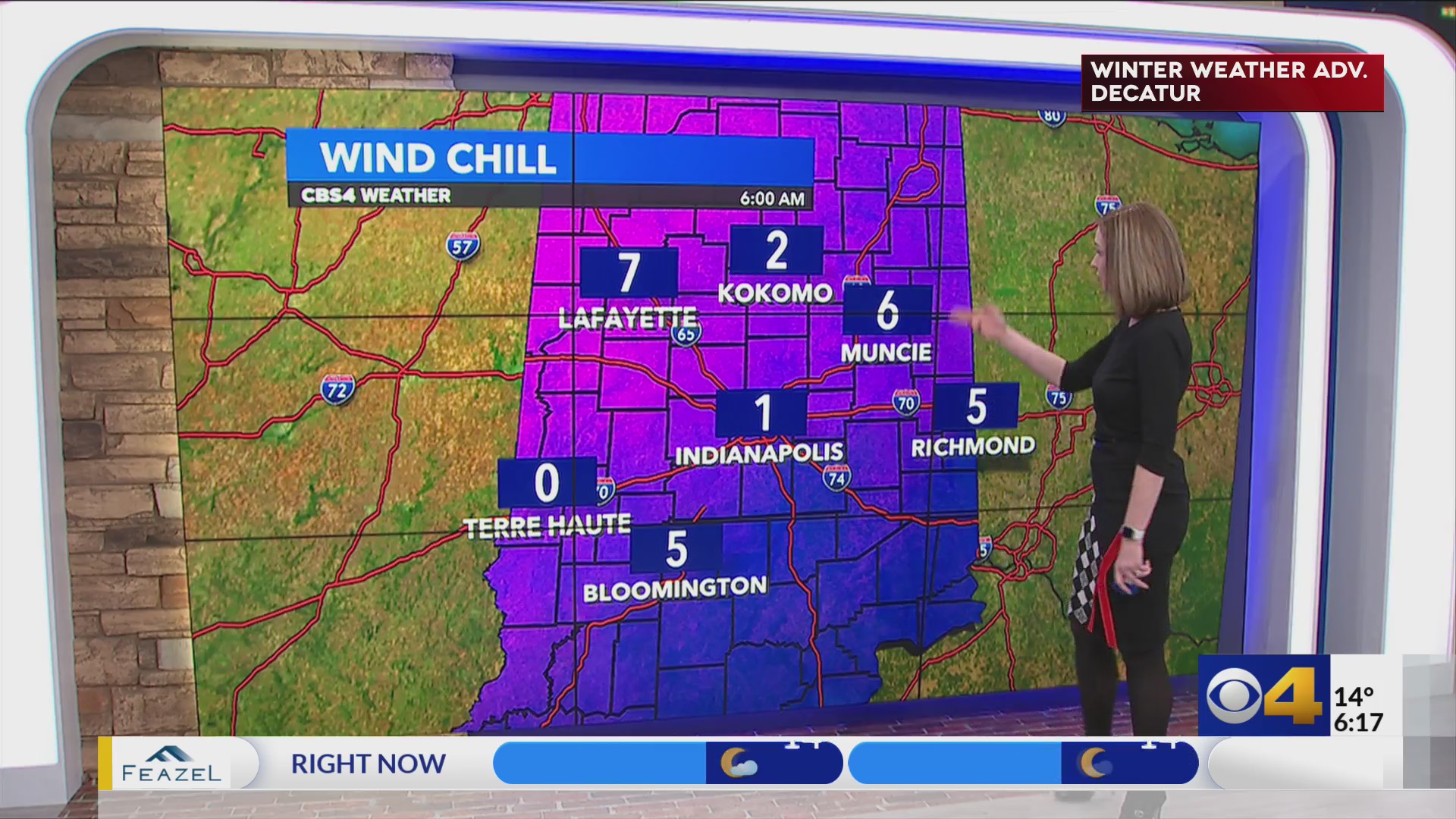 Coldest of the month; more slick spots possible – Fox 59