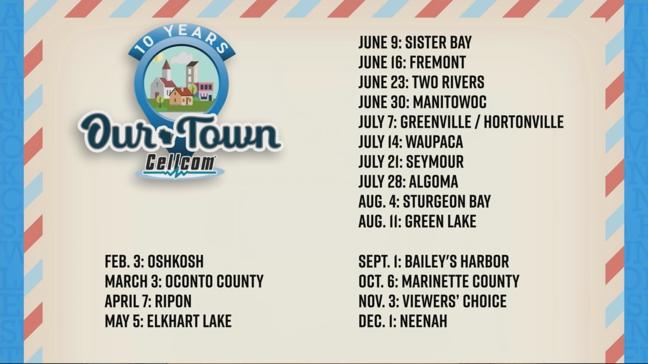 2023 Our Town Schedule Released – WFRV Local 5 – Green Bay, Appleton