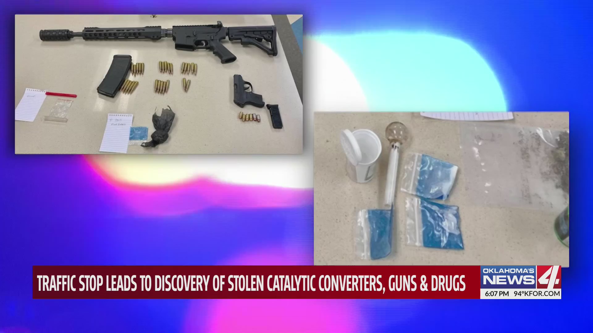 Moore PD Routine traffic stop leads to three arrests for guns, drugs