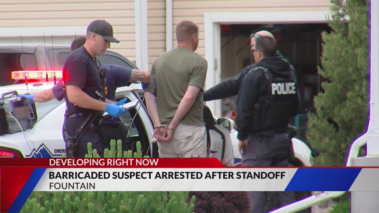 Barricaded suspect captured after standoff in Fountain – FOX21 News ...