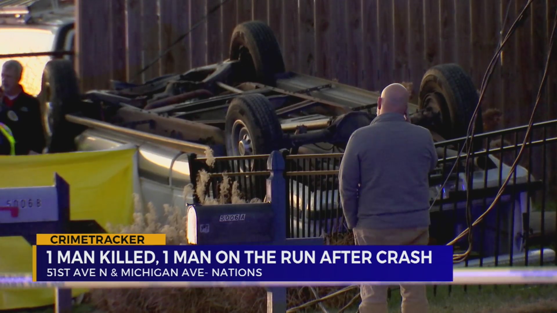 1 dead, another on the run after crash in The Nations – WKRN News 2