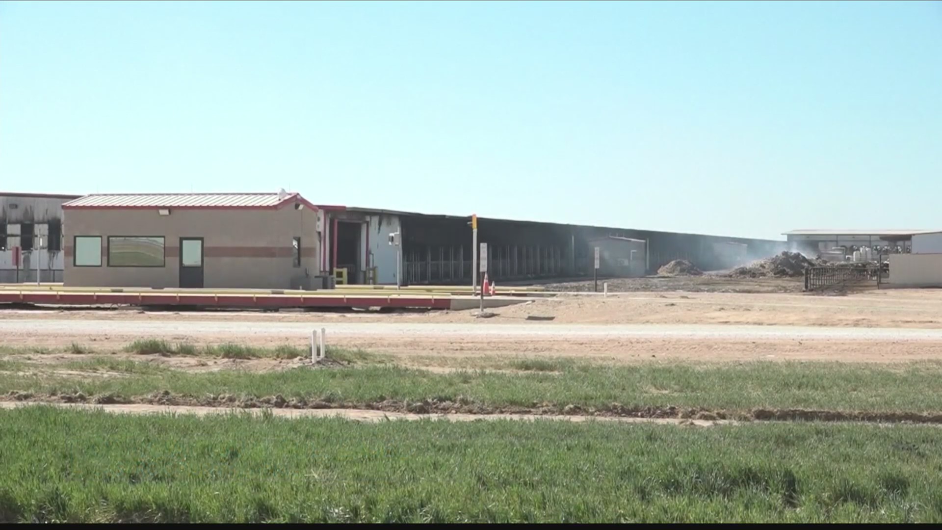Massive Texas dairy farm blaze caused by engine fire in manure hauler