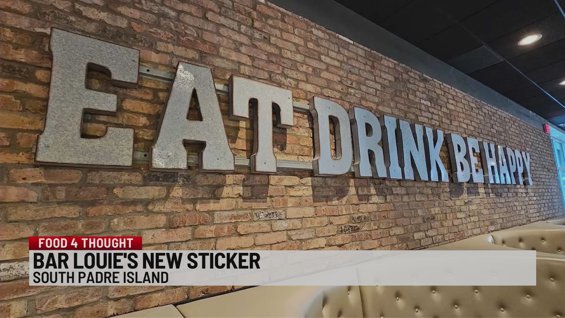 Bar Louie at SPI New menu, new Top Performer sticker KVEOTV