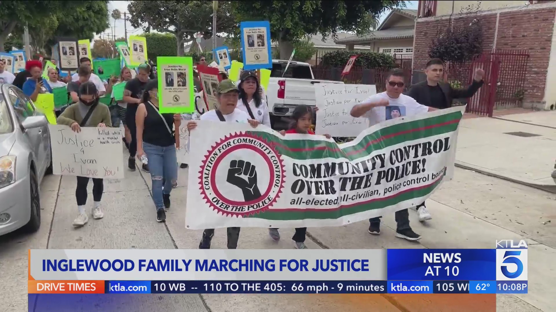 Community marches for justice after fatal police shooting in Inglewood ...
