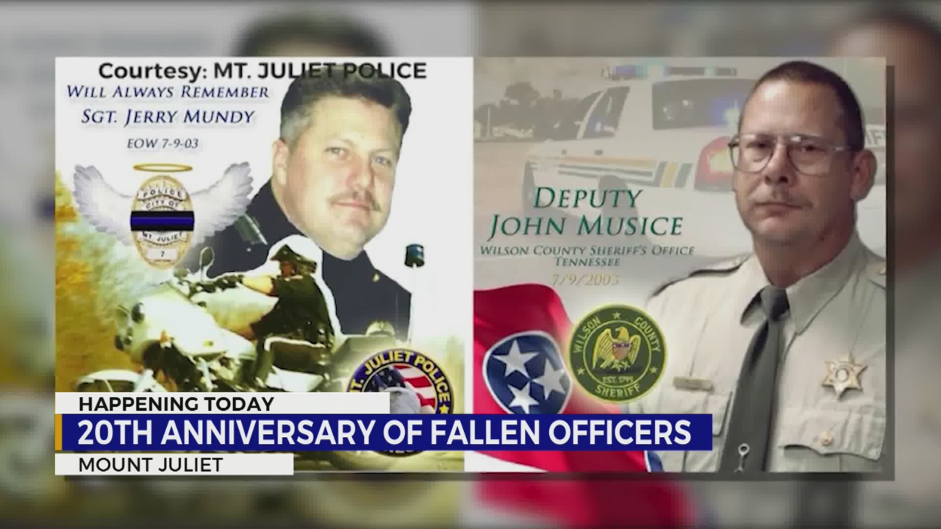 2 Wilson County officers honored 20 years after tragedy – WKRN News 2