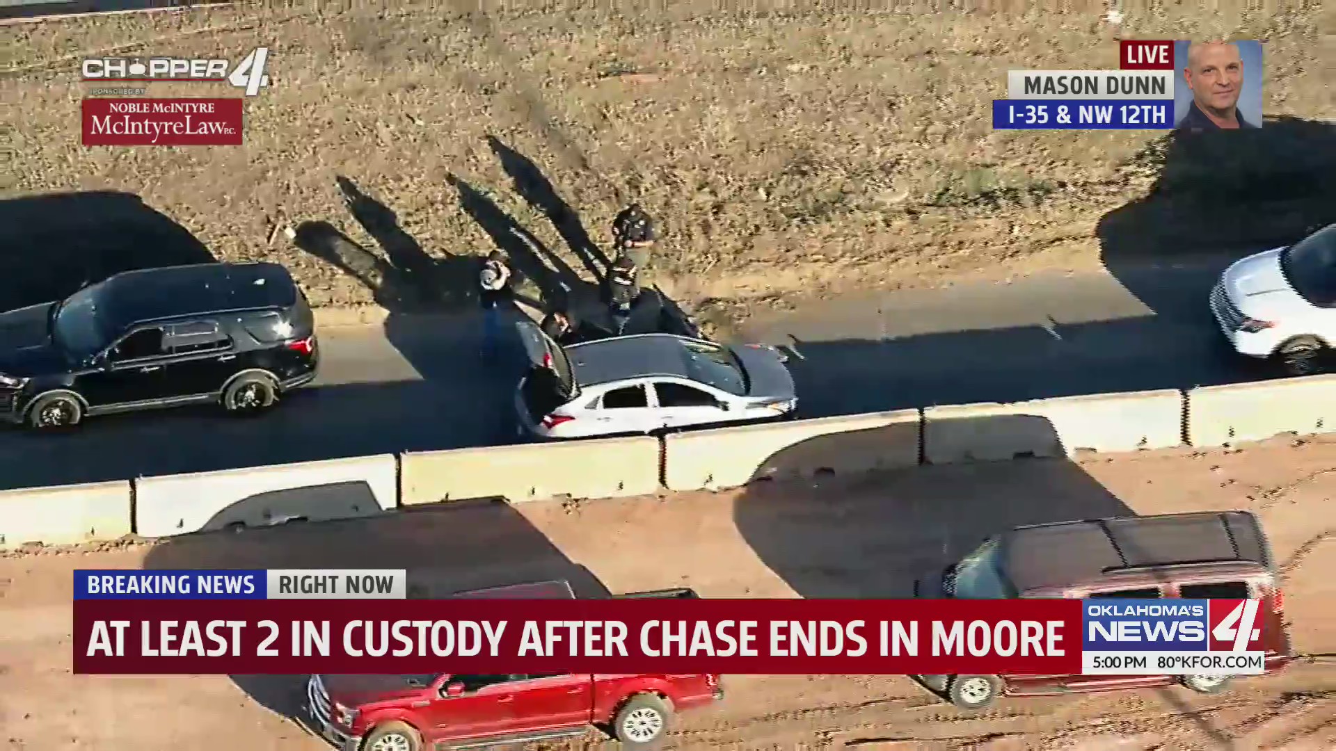 At least 2 in custody after chase ends in Moore – KFOR.com Oklahoma City