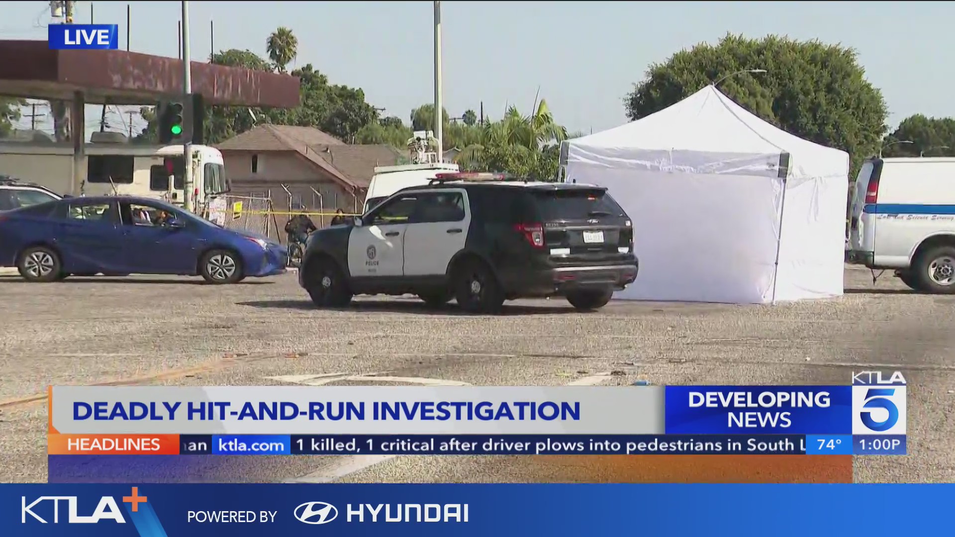 1 killed, 1 critical after driver plows into pedestrians in South L.A ...