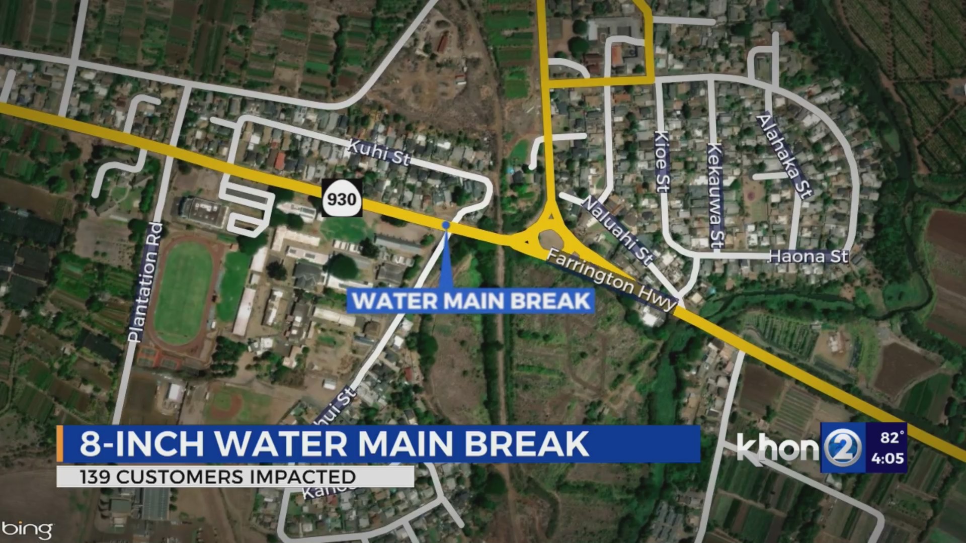 Waialua water main repairs impacts 1,200 KHON2