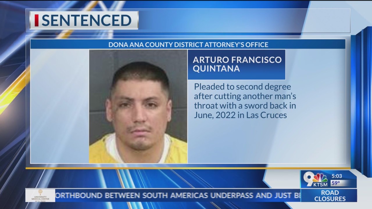 Las Cruces man sentenced for killing a man with a sword – KTSM 9 News