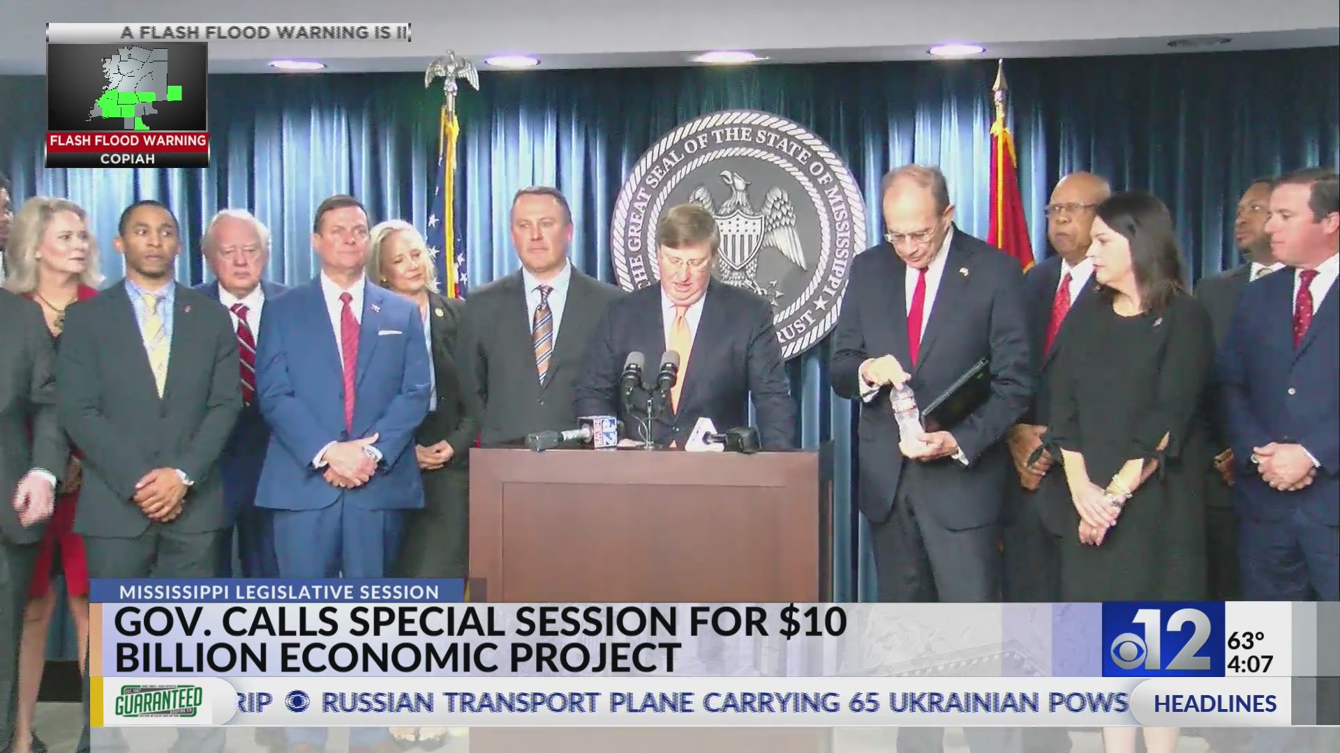 Mississippi governor calls special session for $10 billion economic ...
