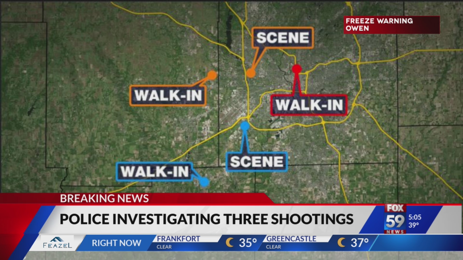 3 shot, 1 dead in overnight shootings around Indianapolis – Fox 59