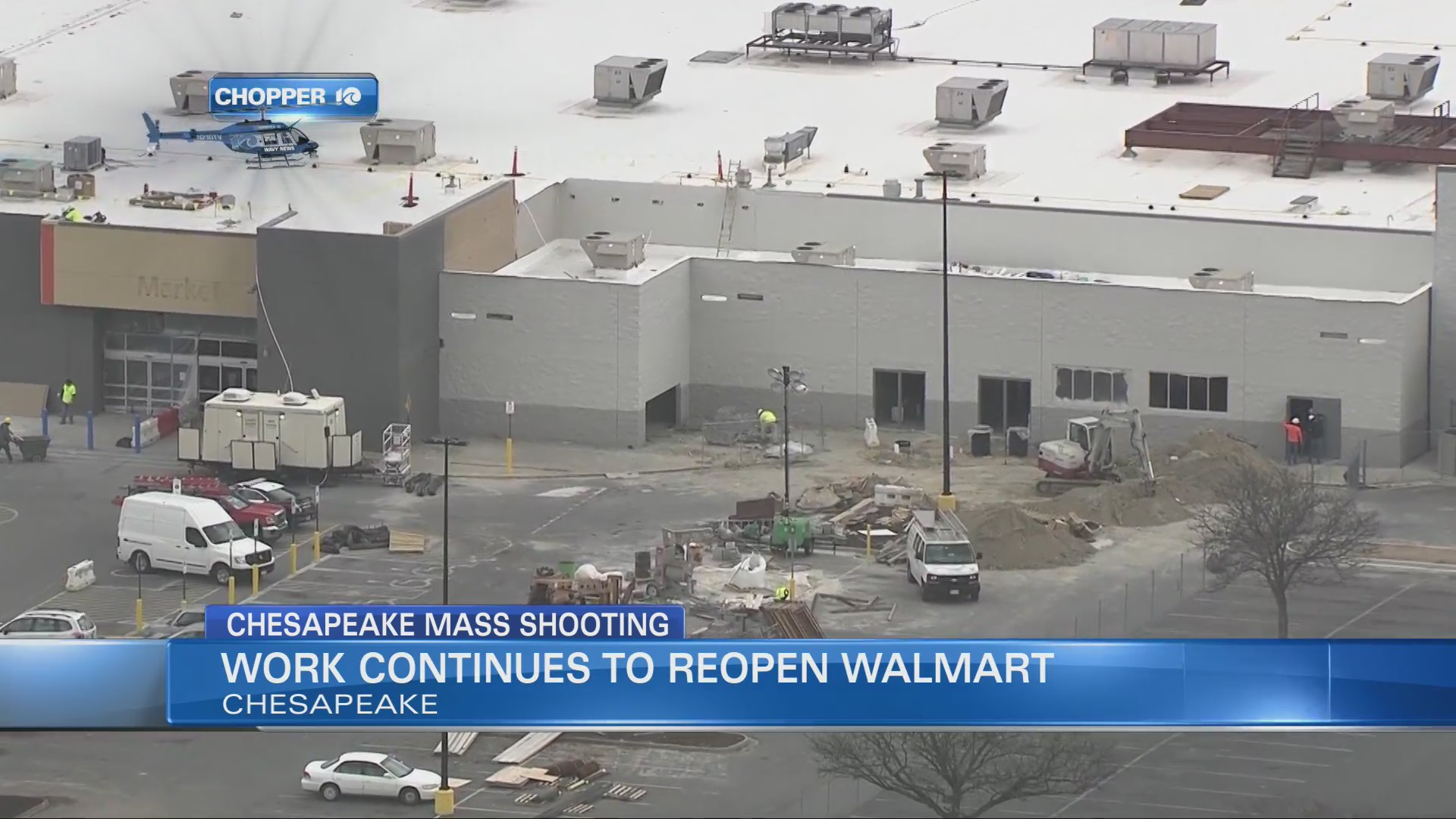 Work continues to reopen Chesapeake Walmart