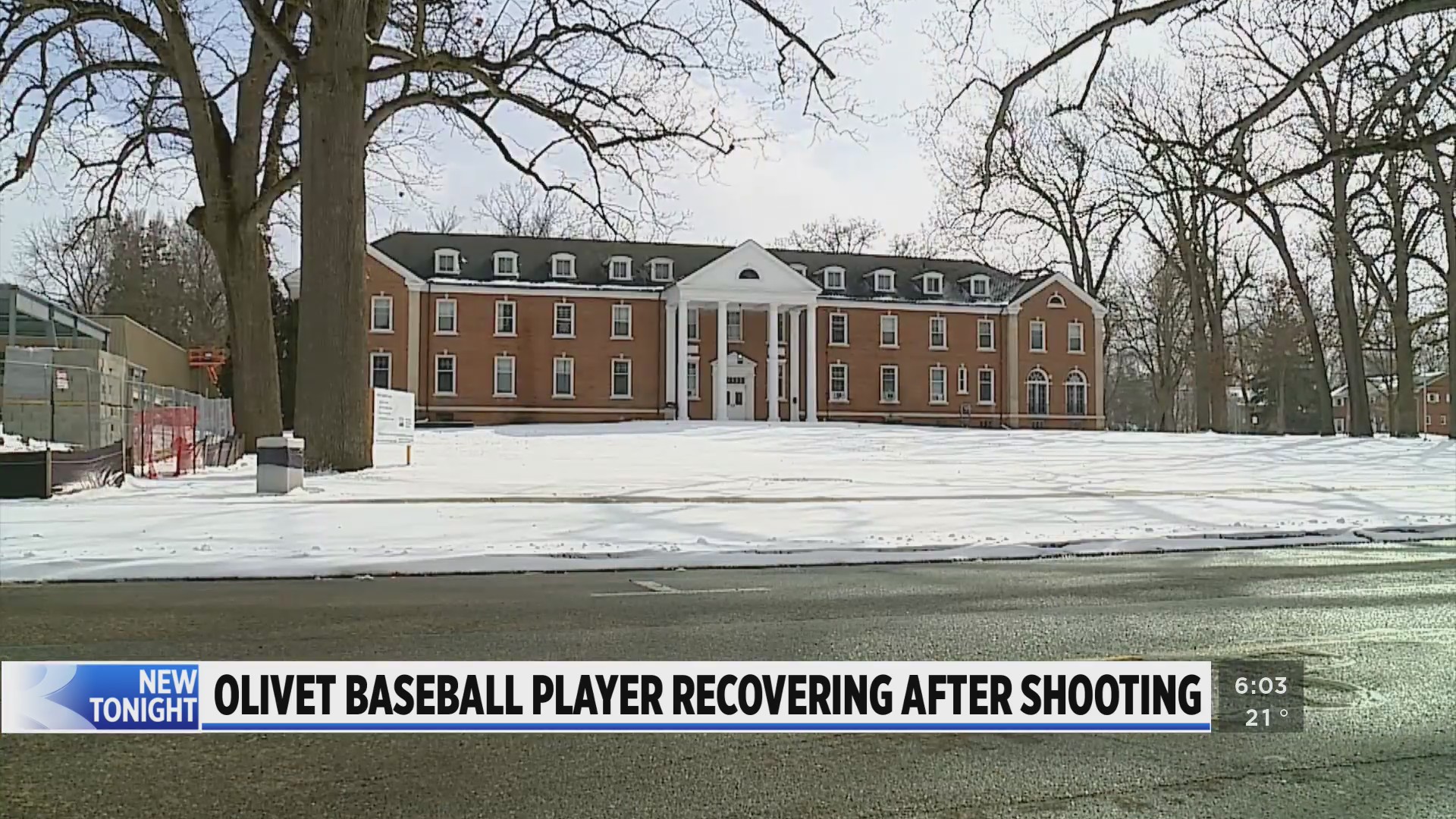 Olivet baseball player recovering after shooting