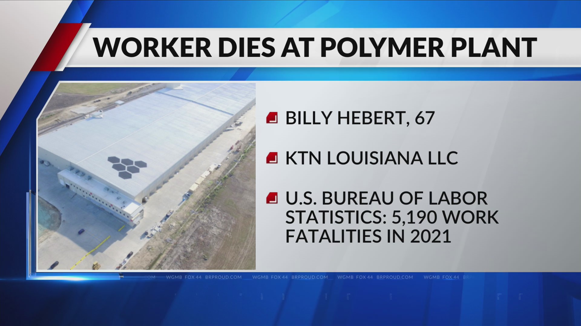 Worker killed by forklift at Baton Rouge polymer facility BRProud com Worker killed by forklift at Baton Rouge polymer facility BRProud com