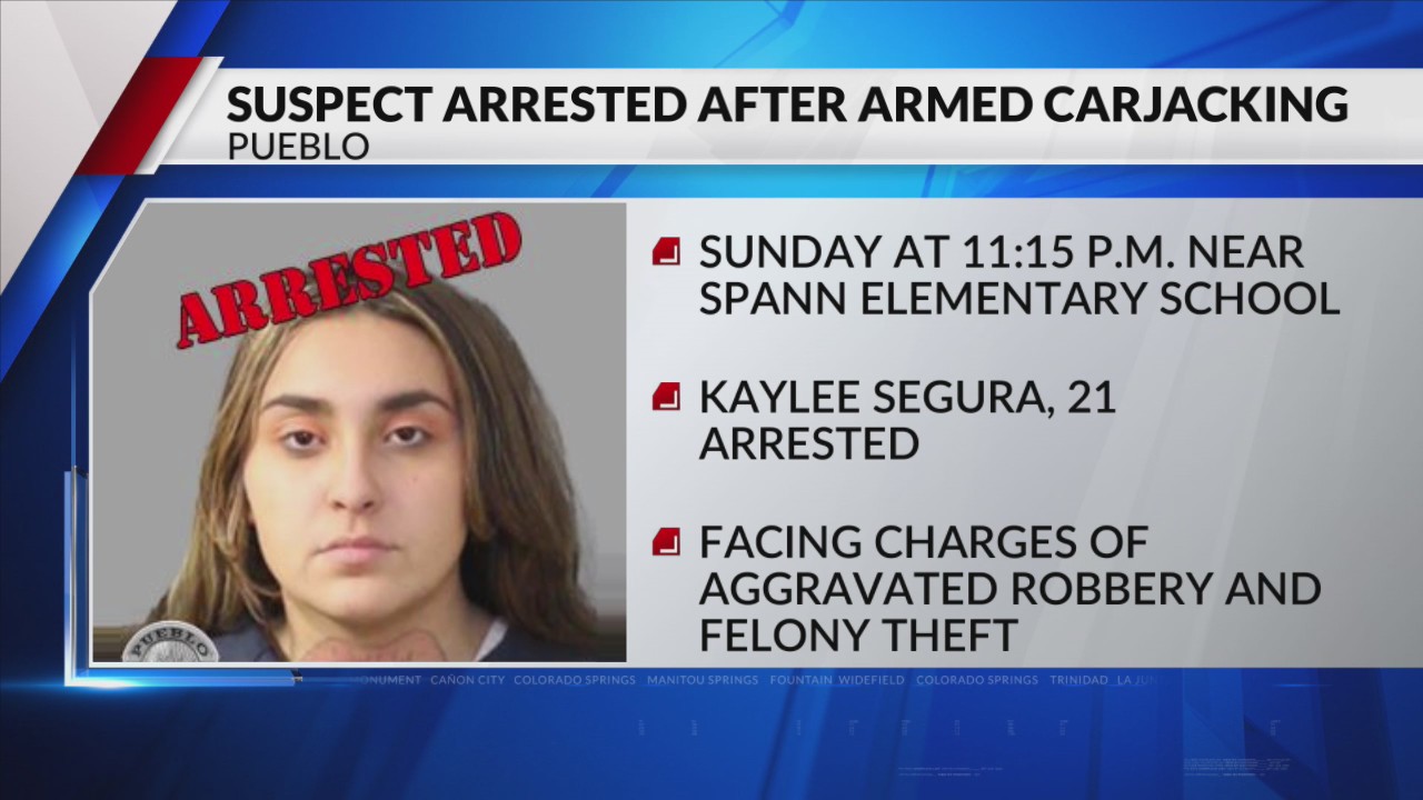 Woman arrested after armed carjacking in Pueblo – FOX21 News Colorado