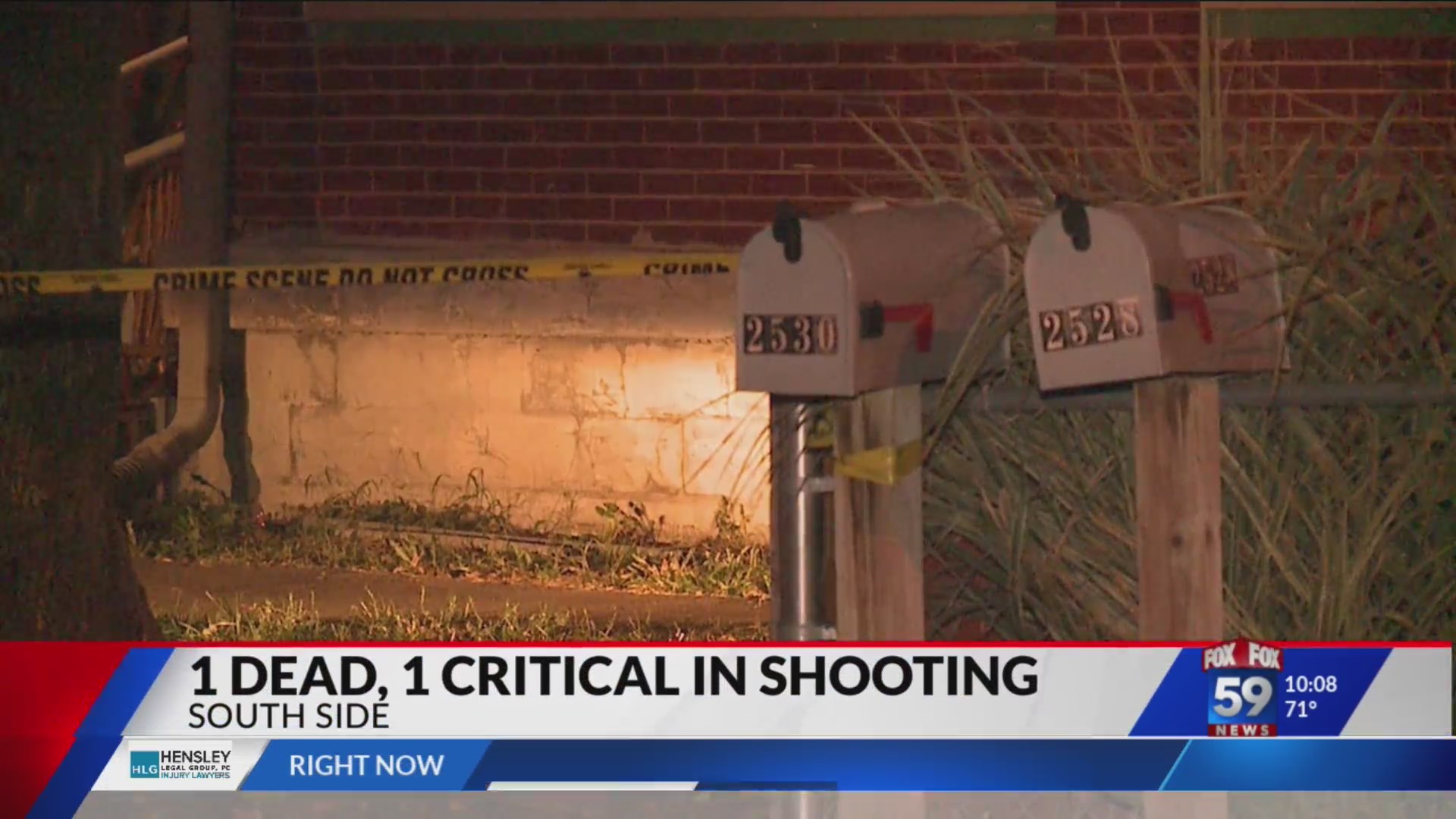 1 dead, 1 critical after shooting on Indy’s south side – Fox 59